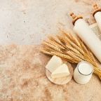 Kosher,Dairy,Product,For,Celebration,Jewish,Holiday,Shavuot.,Shavuot,Background.
